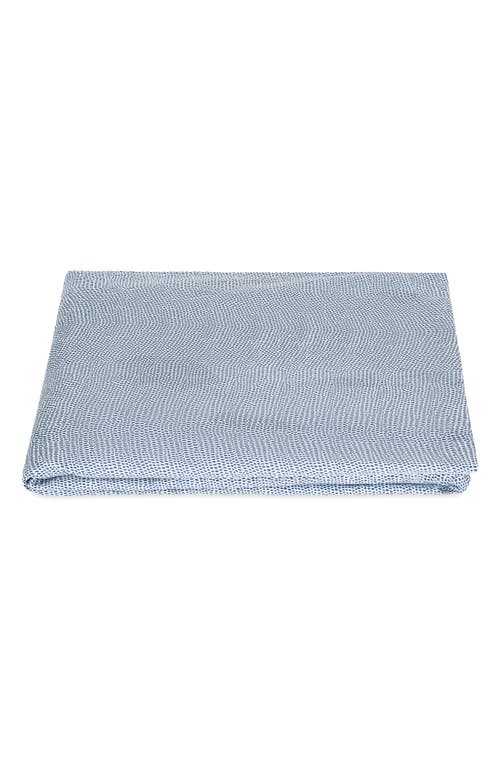 Matouk Jasper Cotton Sateen Fitted Sheet In Steel Blue