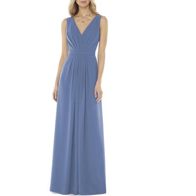 Social Bridesmaids V-Neck Georgette Gown