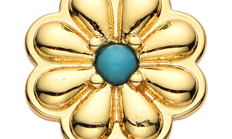 Eye Candy Los Angeles Myla Crystal & Imitation Pearl Drop Huggie Hoop Earrings In Gold