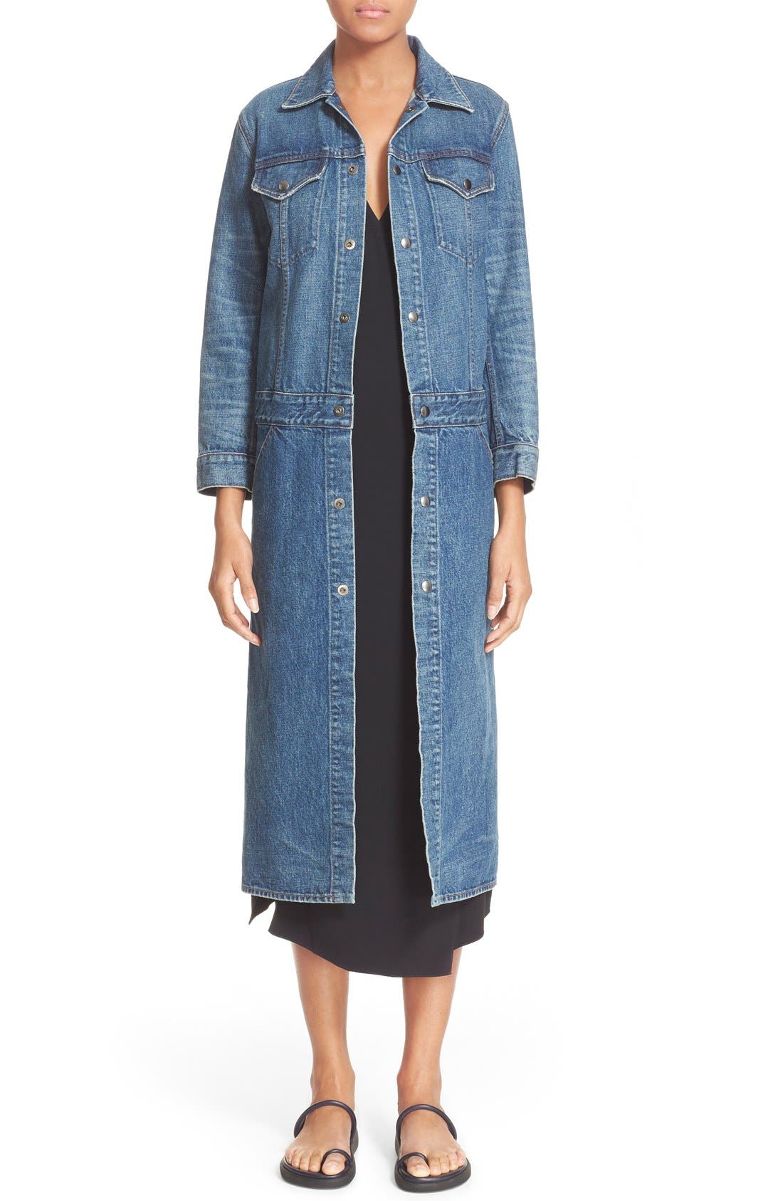 helmut lang denim dress