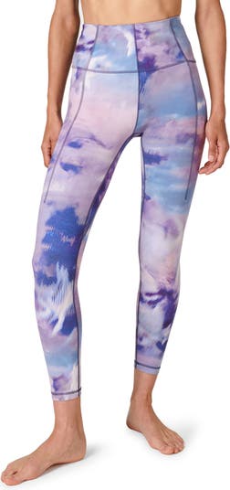 Super Soft 7/8 Yoga Leggings - Blue Marble Speckle Print, Women's Leggings