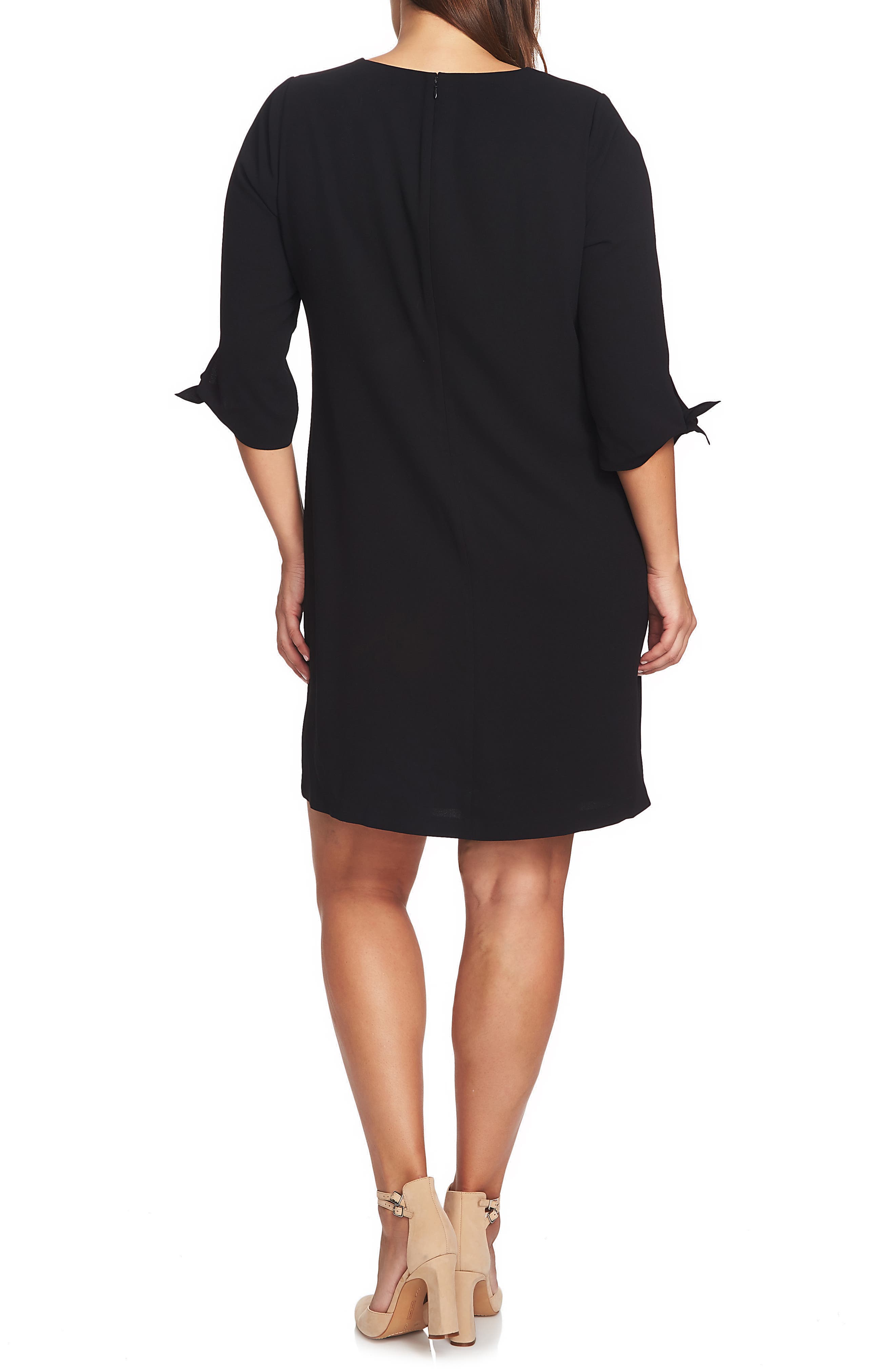 tie sleeve shift dress