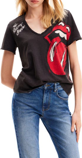 rolling stones rhinestone shirt