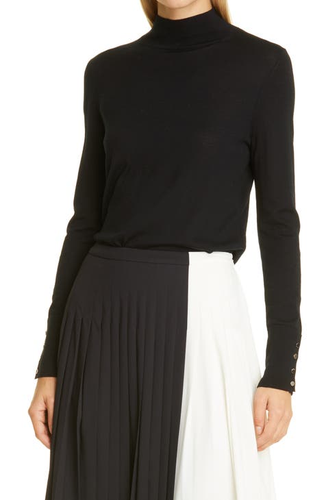 nike black mock turtleneck