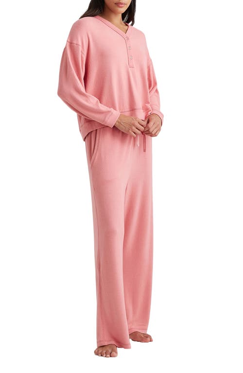 Shop Papinelle Feather Soft Boxy Pajamas In Rose Blush