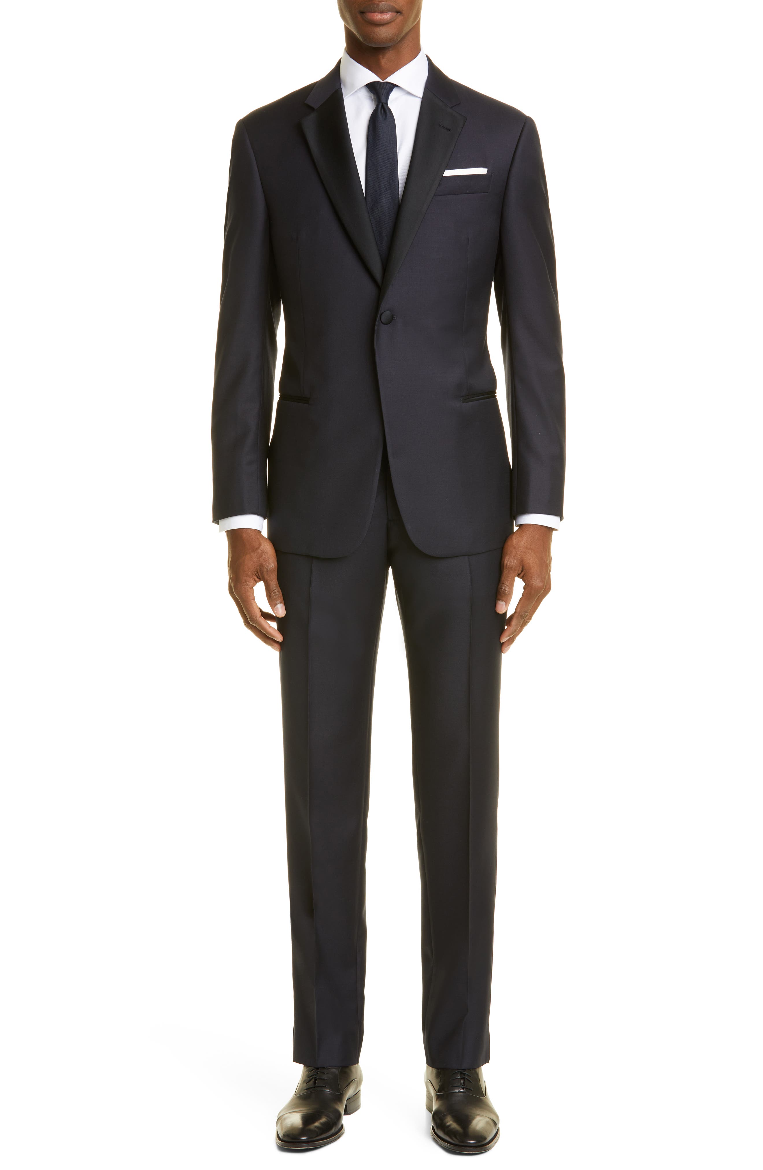 armani black suit