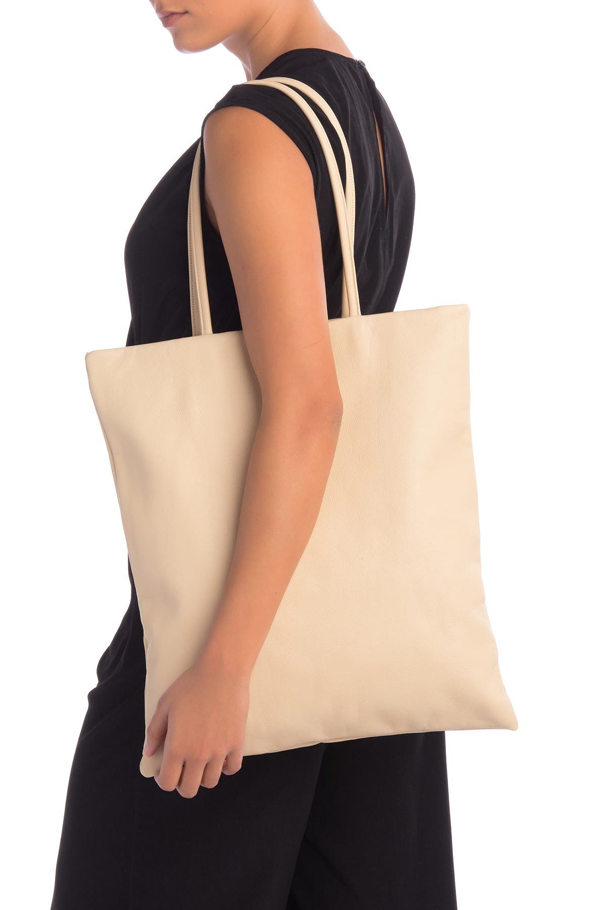 baggu leather tote bag