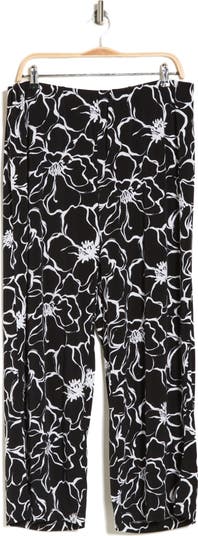 Adrianna Papell Floral Crepe Pants Nordstromrack