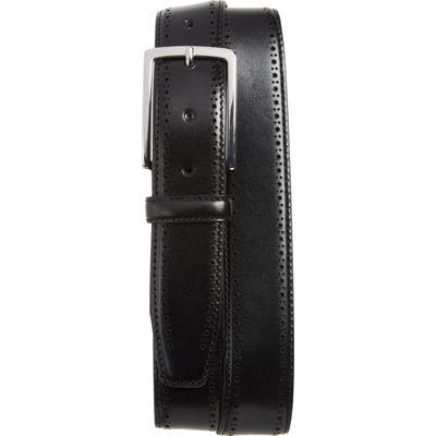 Nordstrom Shop Lowell Leather Belt, Black