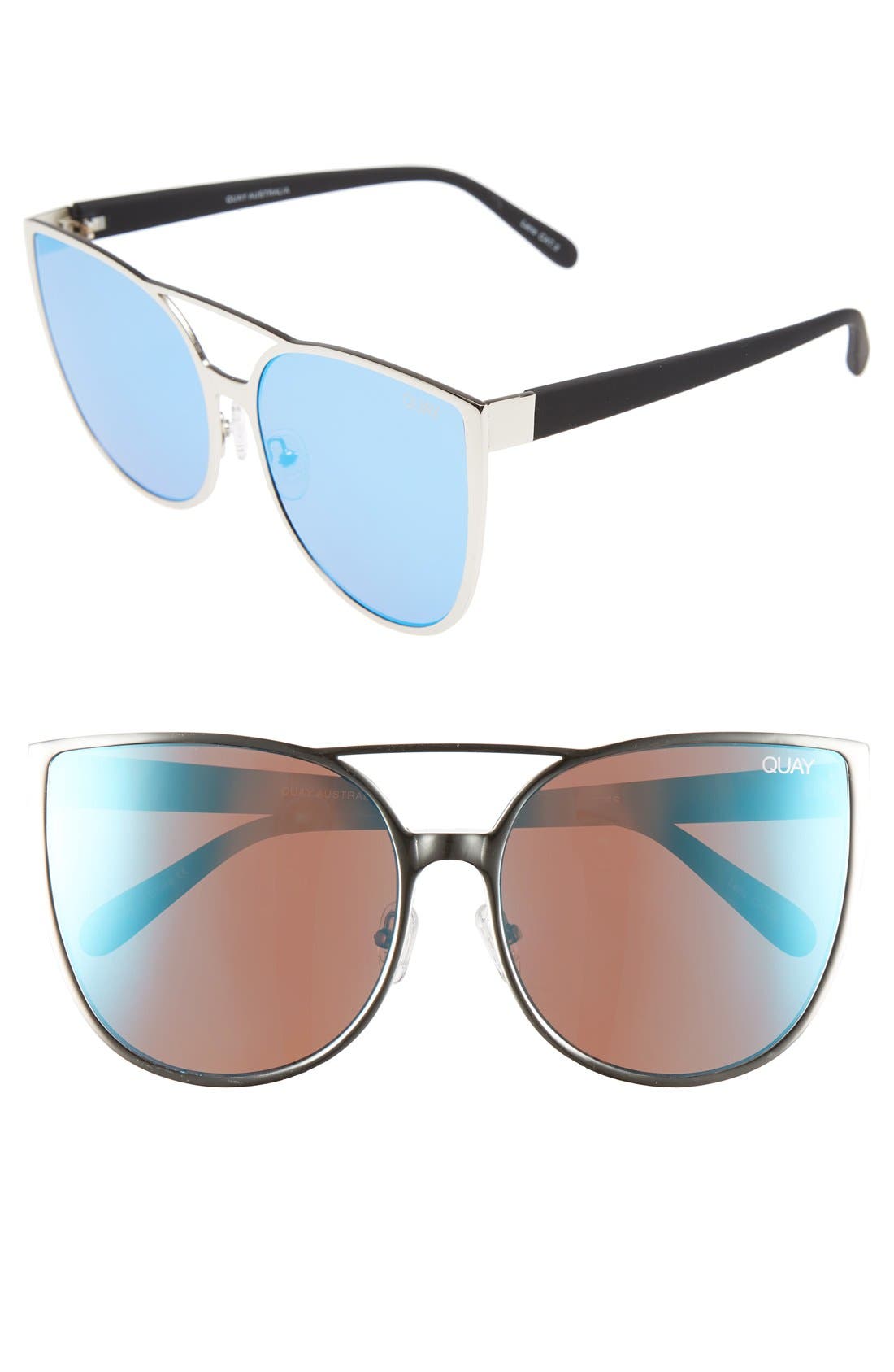 Quay Australia Sorority Princess 60mm Cat Eye Sunglasses Nordstrom