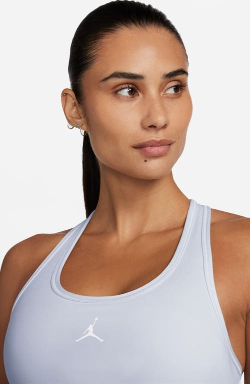 Shop Jordan Jumpman Dri-fit Padded Sports Bra In Football Grey/white