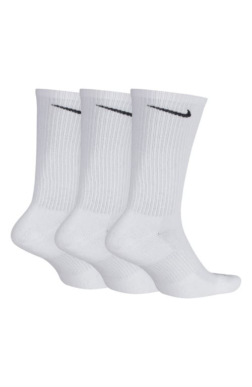 NIKE NIKE ASSORTED 3-PACK EVERYDAY PLUS CUSHION CREW TRAINING SOCKS 