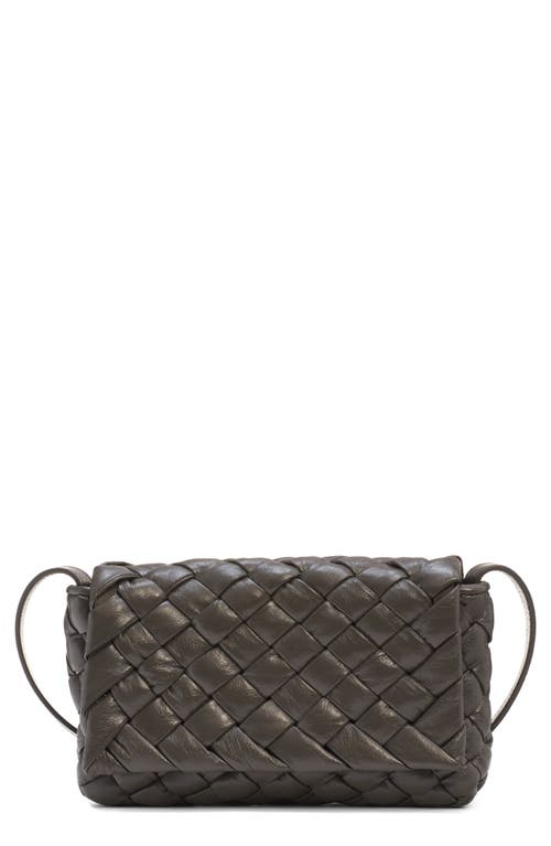 Shop Bottega Veneta Small Rumple Intreccio 2.0 Leather Messenger Bag In Light Graphite/silver