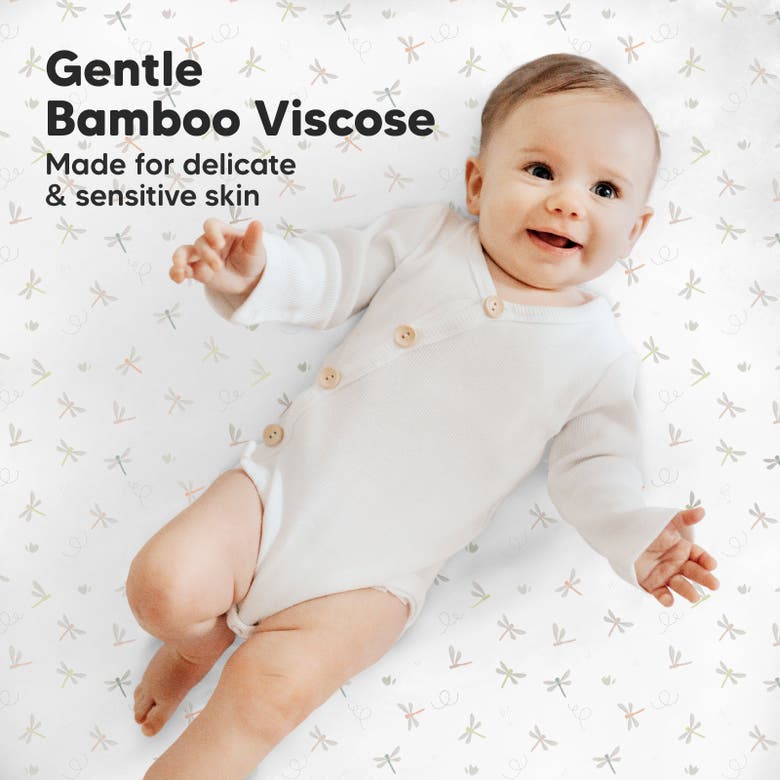 Keababies Soothe Fitted Mini Crib Sheet In Meadow