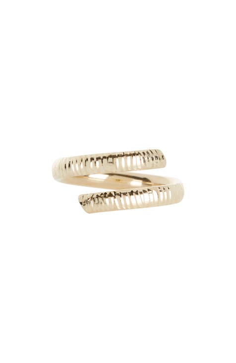 14K Gold Coil Textured Ring (Nordstrom Exclusive)