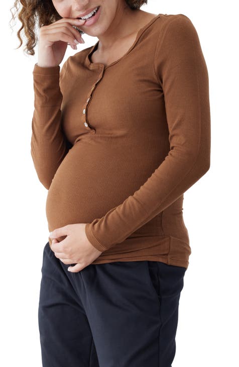 Short Sleeve Linen Button-up Maternity Shirt - Isabel Maternity By Ingrid &  Isabel™ : Target