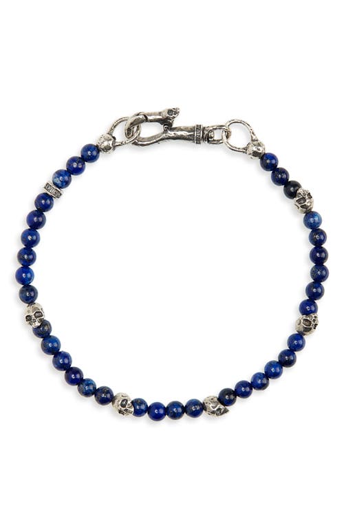 John Varvatos Skull Bead Bracelet in at Nordstrom