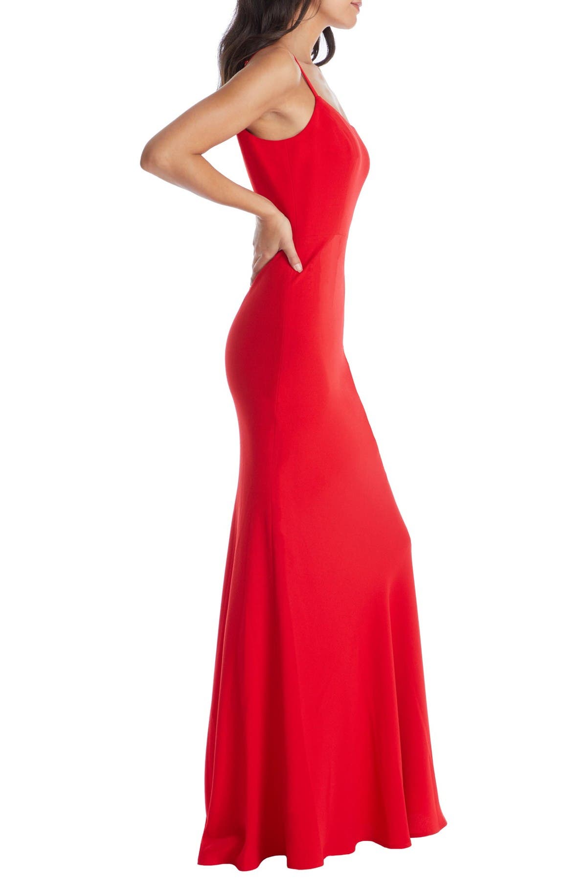 dress the population jodi crepe evening dress