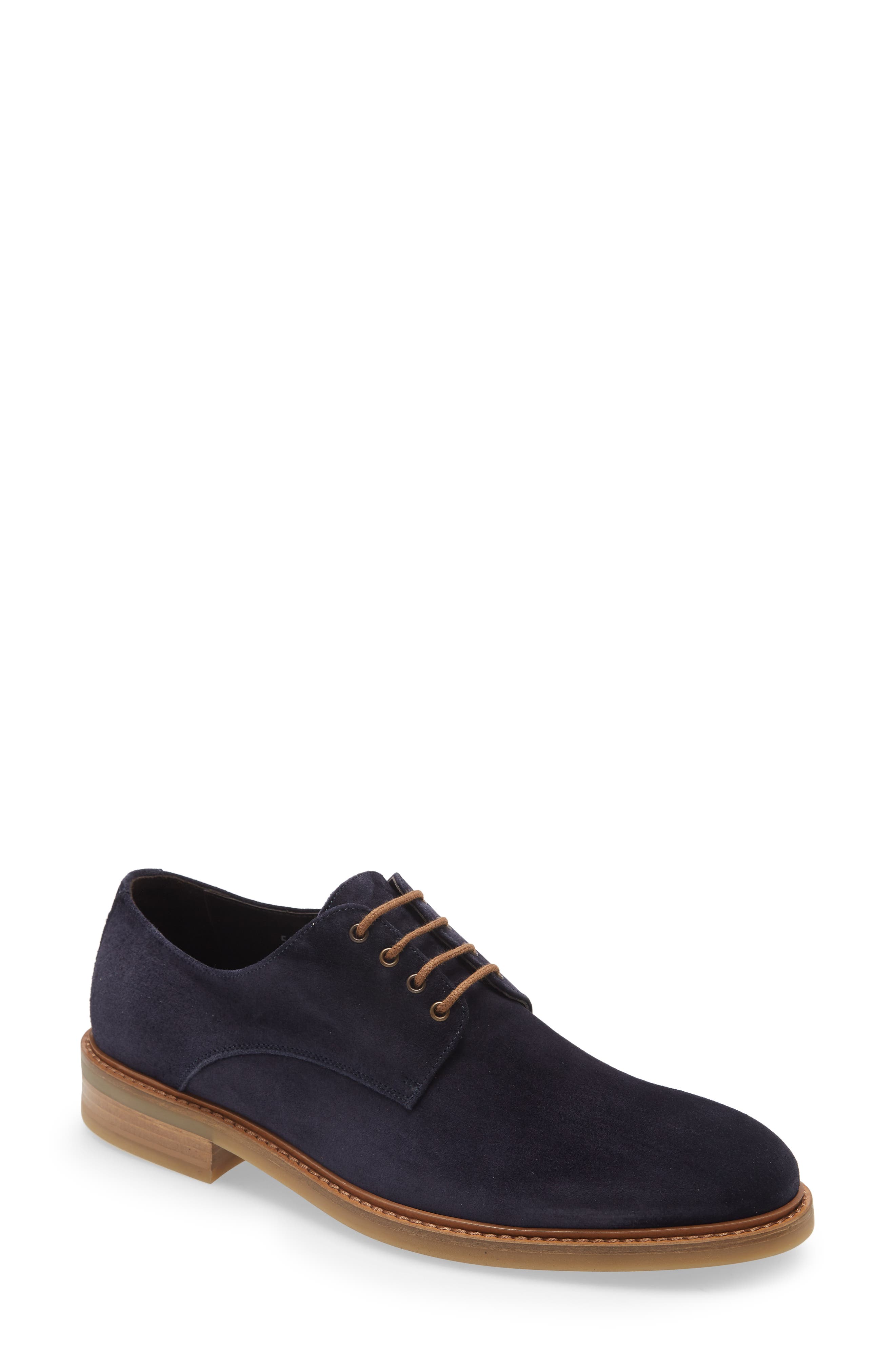 mens blue suede dress shoes