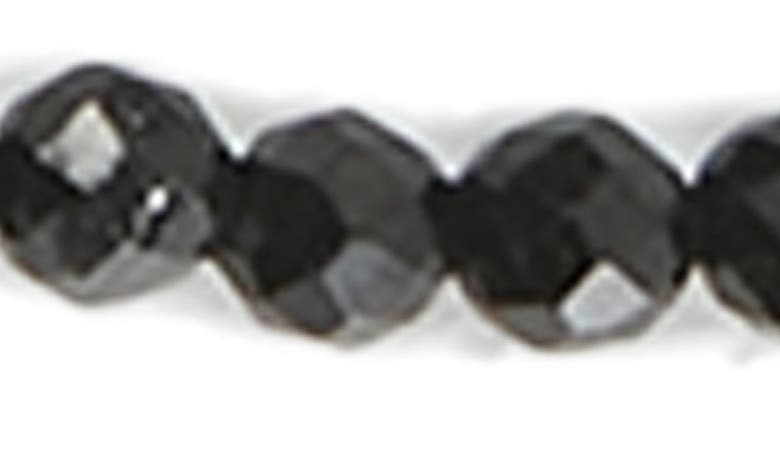 Shop Argento Vivo Sterling Silver Onyx & Cubic Zirconia Shaky Necklace In Black