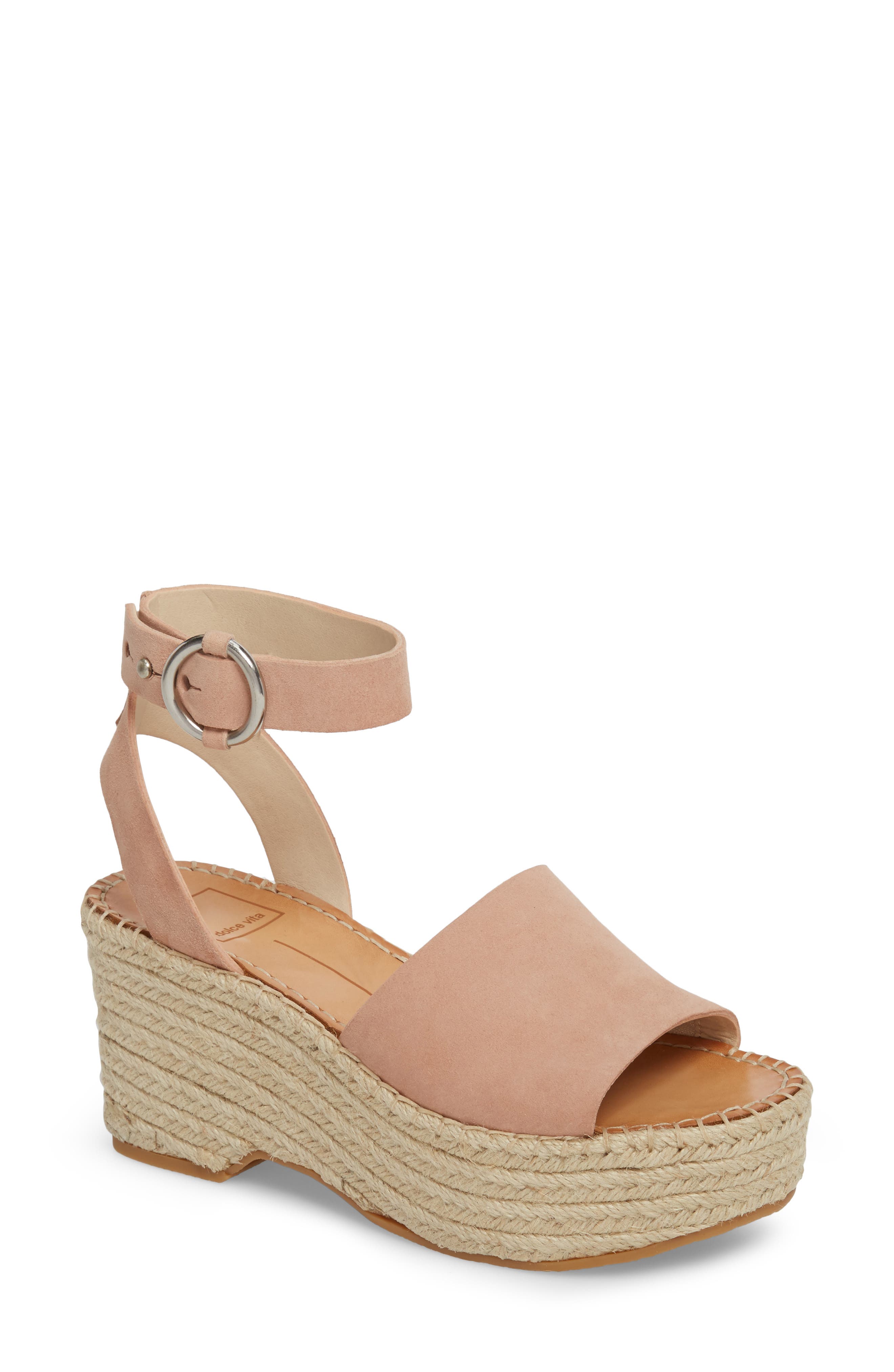 Dolce Vita Lesly Espadrille Platform Sandal- Pink