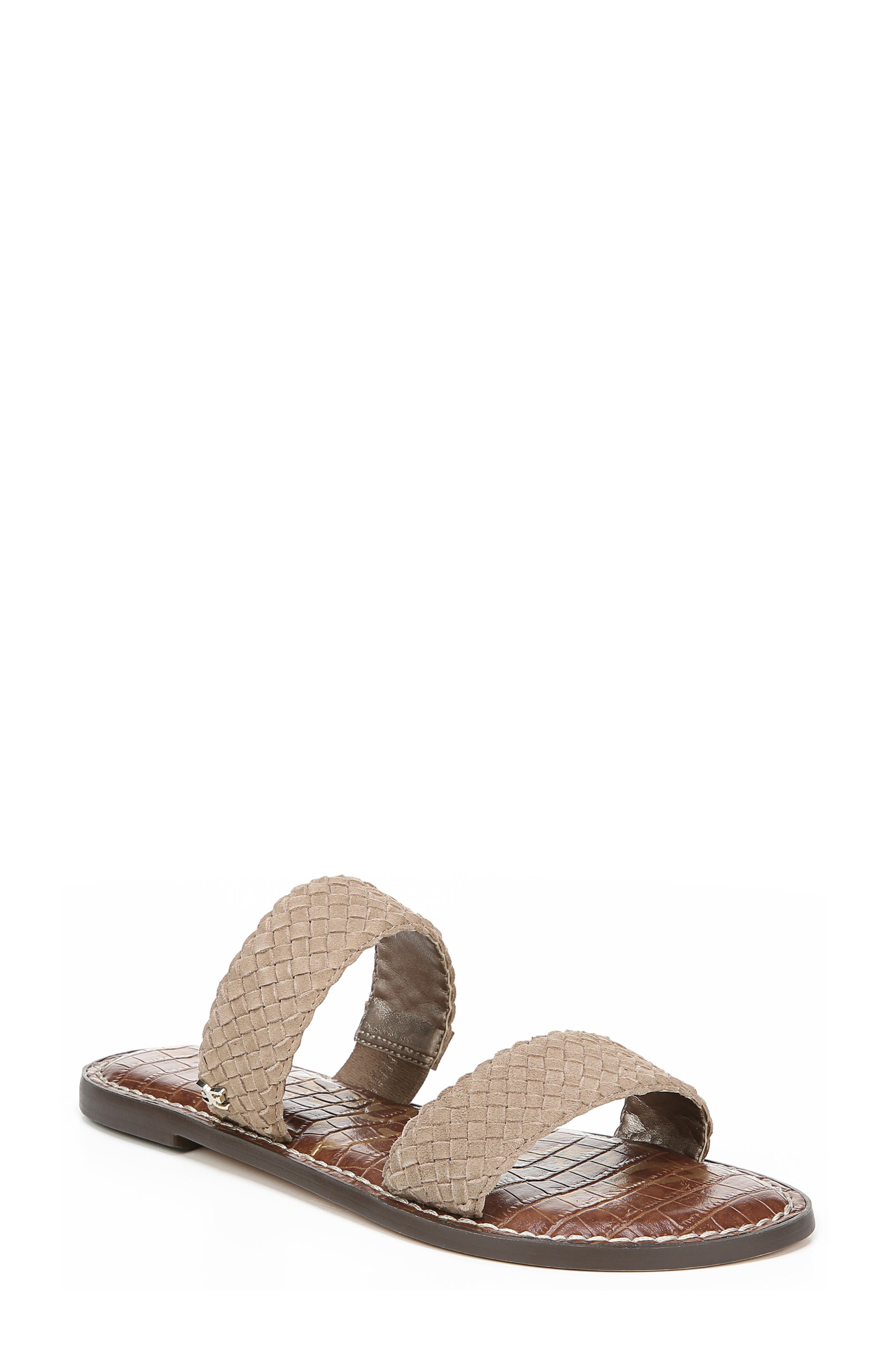 Sam Edelman Gala Two Strap Slide Sandal, Beige