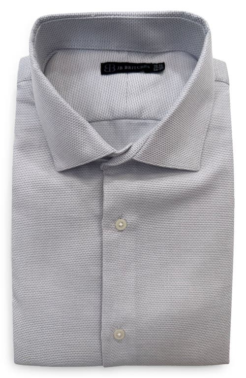 Trim Fit Dress Shirt in Silver