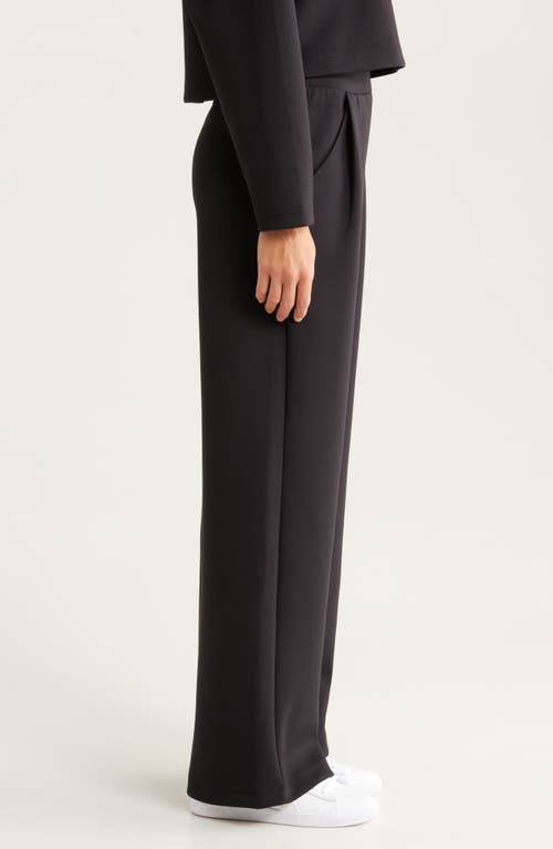 Shop Zella Luxe Wide Leg Pants In Black