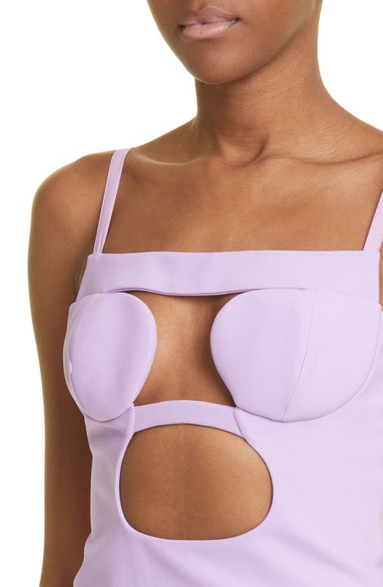 NENSI DOJAKA CUTOUT PADDED CORSET TOP