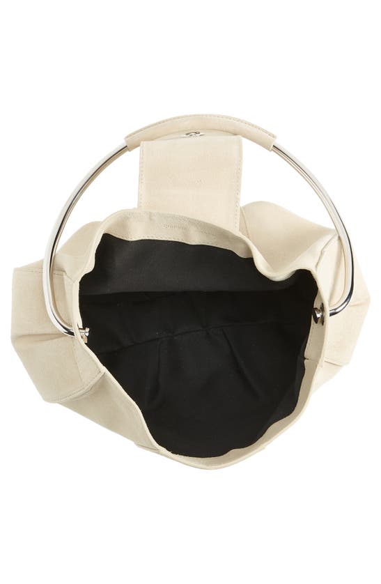 Coperni Large Suede Ring Pouch In Beige