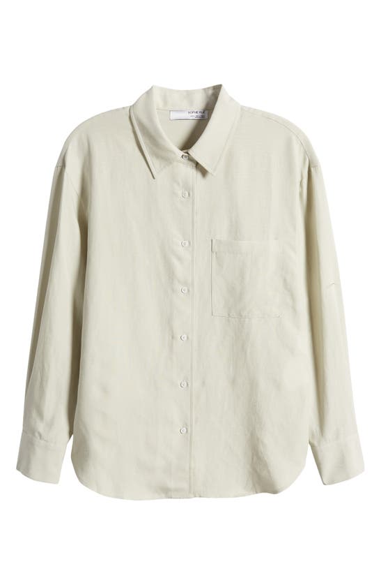 Shop Sophie Rue Wren Easy Set Button-up Shirt In Sage Mint