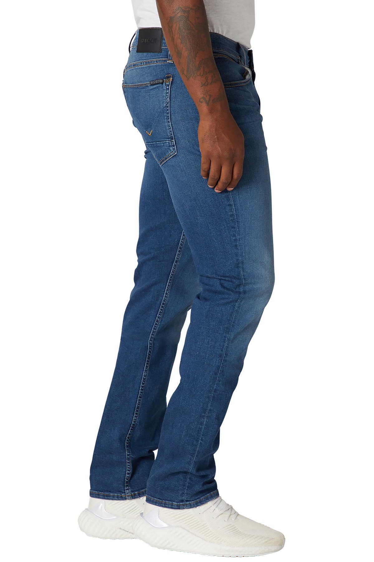 Hudson Byron Slim Straight Jeans In Dark Blue