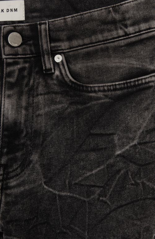 Blk Dnm Acid Wash Skinny Jeans In Shadow