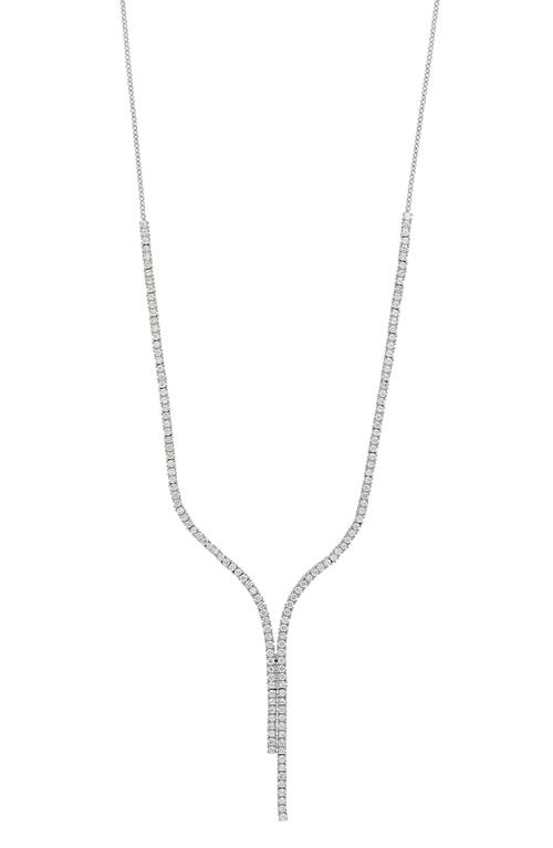 Bony Levy Diamond Y-Necklace in 18K White Gold at Nordstrom