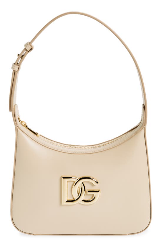 Dolce & Gabbana Small 3.5 Leather Shoulder Bag In Pastel Pink