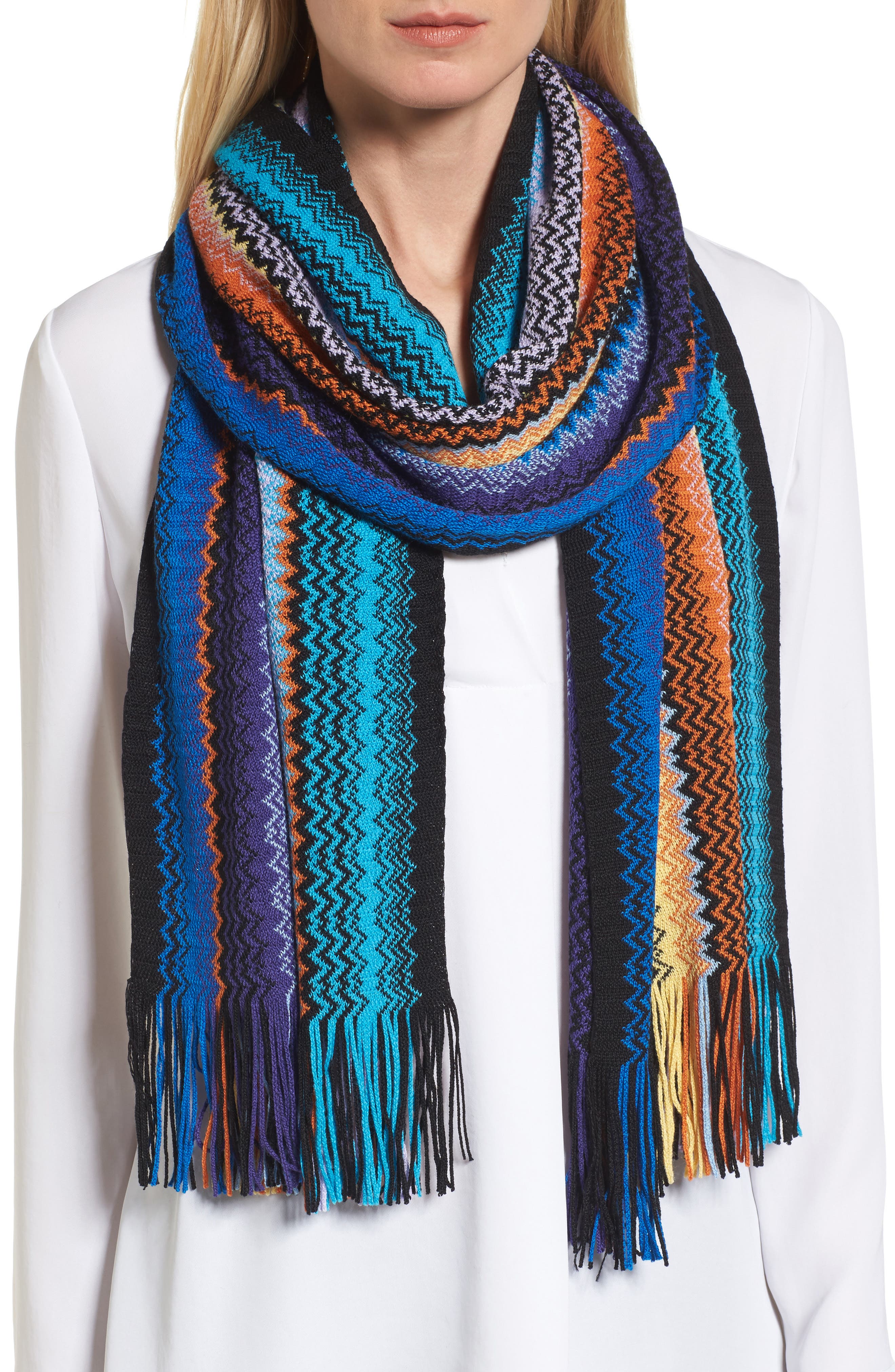 Missoni Wool Blend Zigzag Scarf Nordstrom Rack