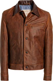 Schott NYC Leather Mechanics Jacket | Nordstrom