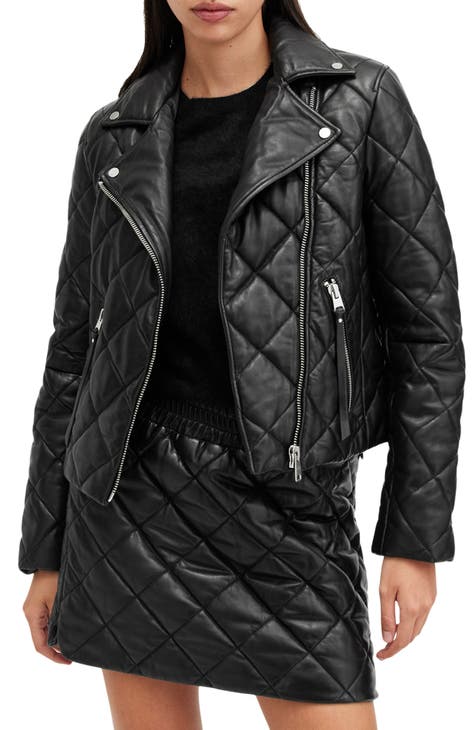 All saints kane leather jacket best sale