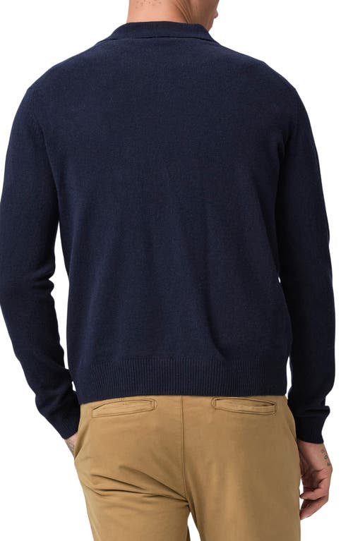 Shop Paige Dunlap Merino Wool Blend Sweater In Deep Anchor