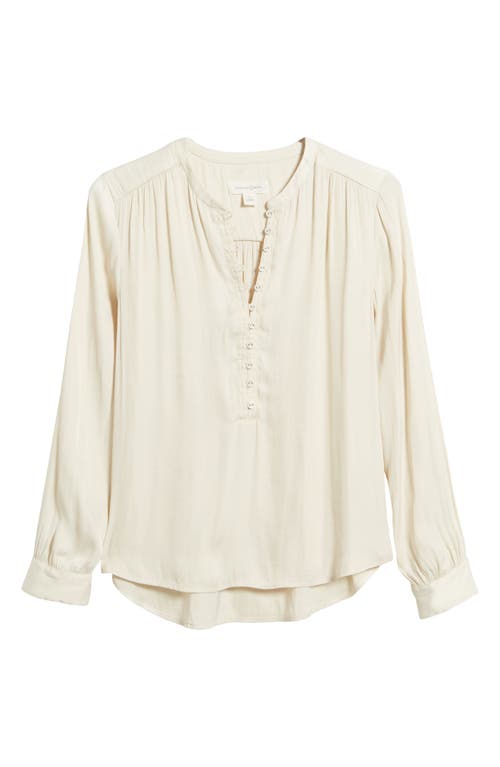 Shop Treasure & Bond Drapey Long Sleeve Top In Ivory Dove