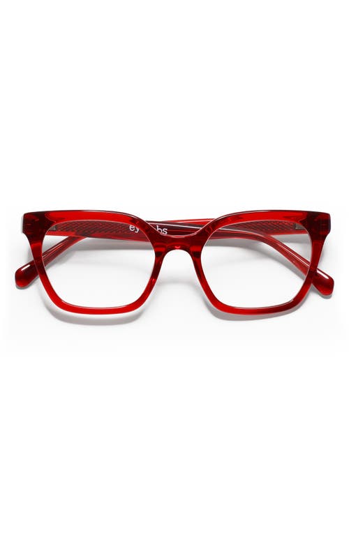 Overlook 51mm Reading Glasses in Red Crystal /Clear