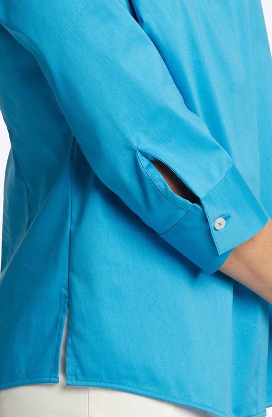 Foxcroft Luna Button-up Shirt In True Blue