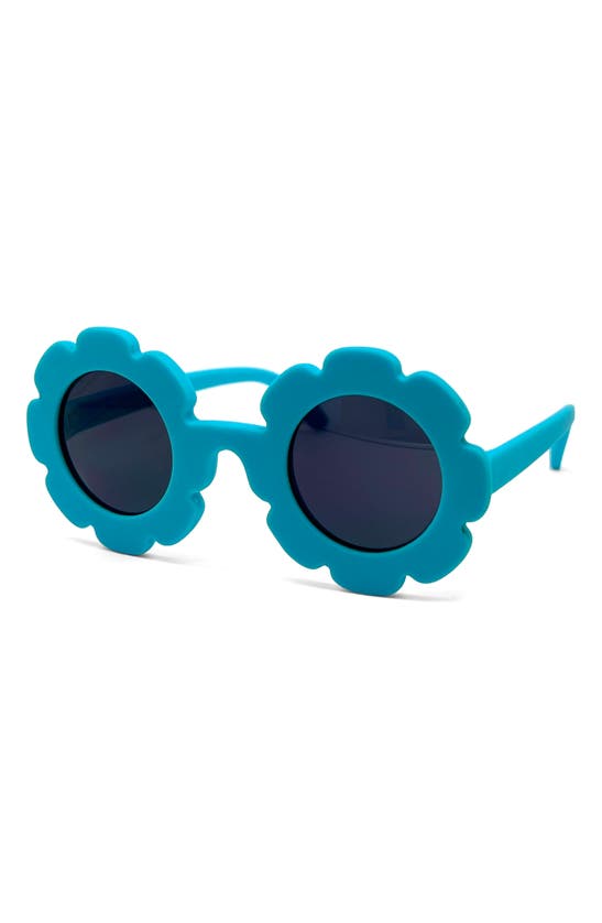 Shop Fantaseyes Kids' Flower Sunglasses In Blue