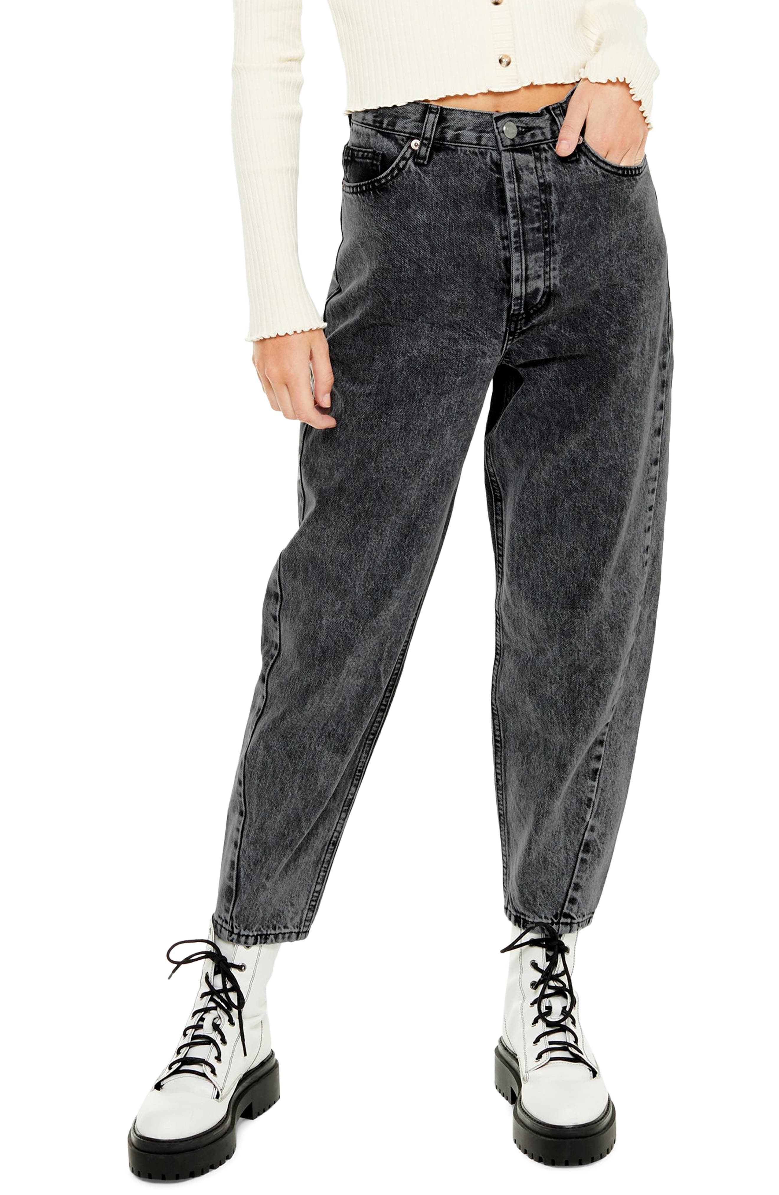 Topshop Ovoid High Waist Crop Jeans In 