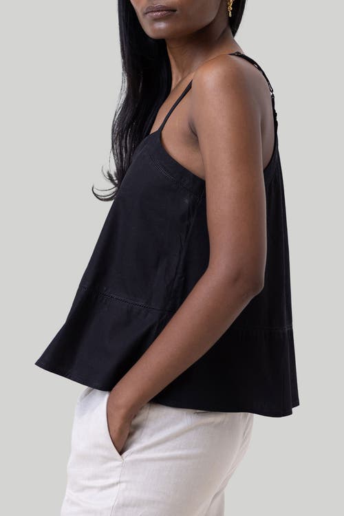 Reistor V-neck Camisole With Lace In Black