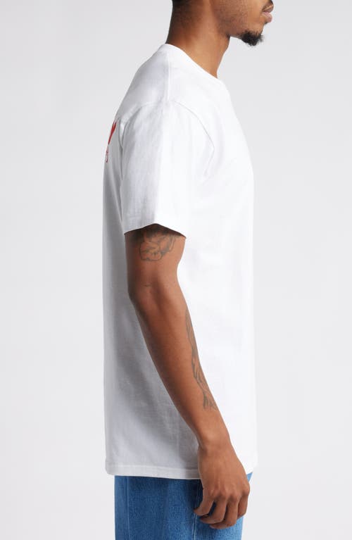 Shop Obey Play Cotton Graphic T-shirt In White