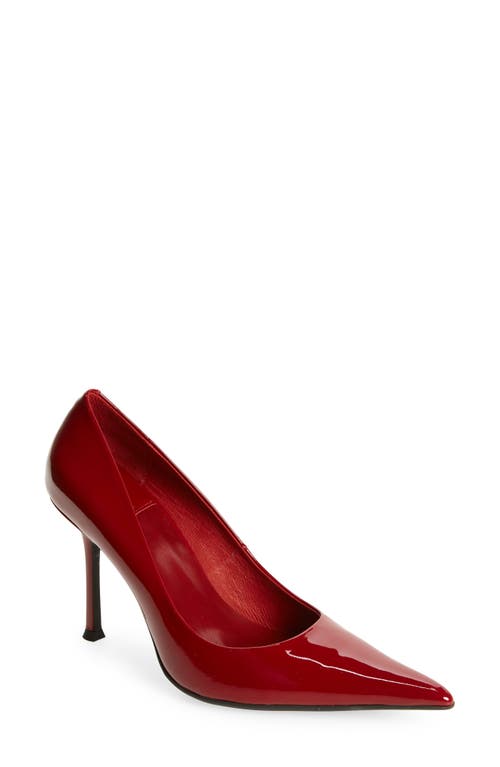 Jeffrey Campbell Risktaker Pointed Toe Pump Cherry Red Patent at Nordstrom,