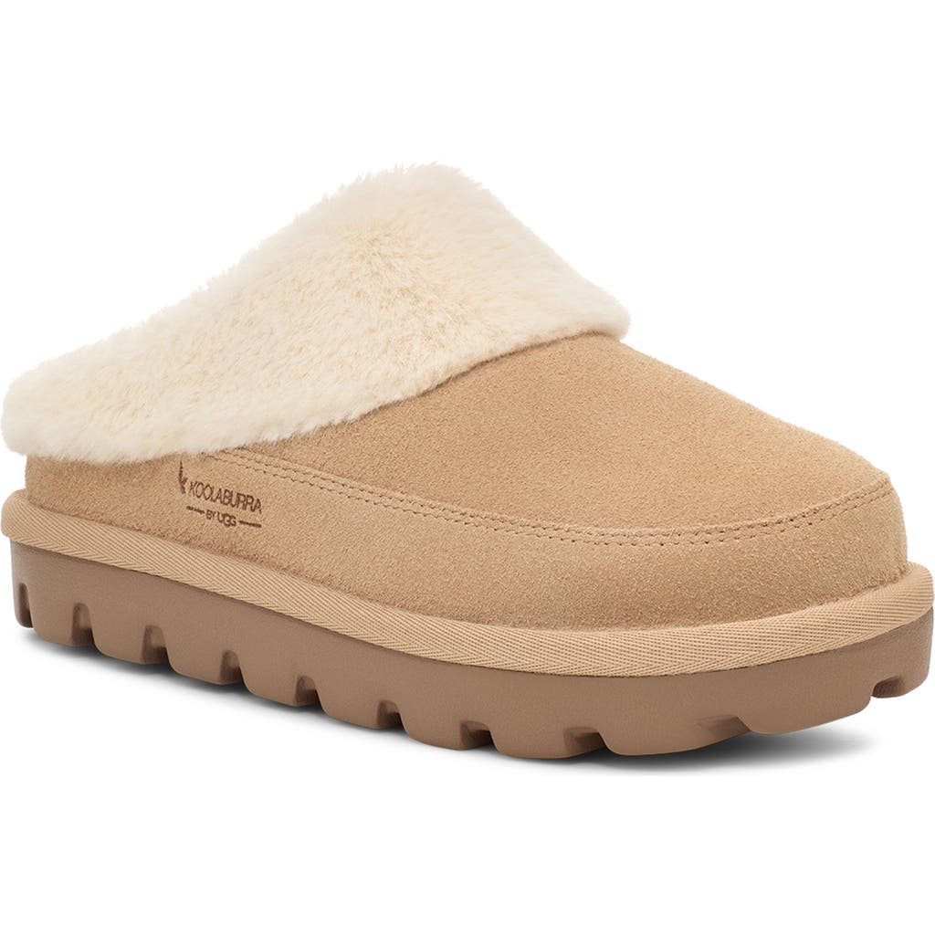 Koolaburra By Ugg Women's Tizzey Round-toe Slip-on Cozy Slippers In Sand