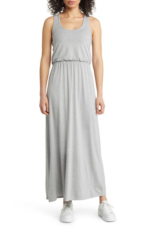 caslon(r) Sleeveless Jersey Maxi Dress in Grey Heather