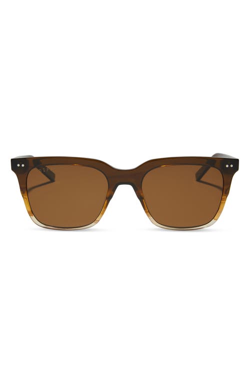 Diff Billie Xl 54mm Square Sunglasses In Brown